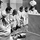 John Gielgud, James Mason, William Cottrell, John Hoyt, Edmond O'Brien, Tom Powers, and Jack Raine in Julius Caesar (1953)