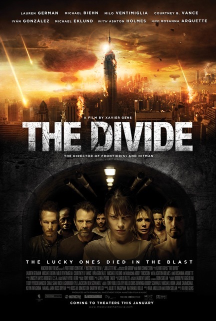 Rosanna Arquette, Michael Biehn, Courtney B. Vance, Lauren German, Iván González, Milo Ventimiglia, Michael Eklund, Ashton Holmes, and Abbey Thickson in The Divide (2011)