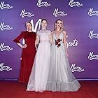 Saoirse Ronan, Margot Robbie, and Josie Rourke at an event for Mary Queen of Scots (2018)