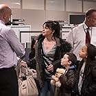 Dave Johns, Hayley Squires, Briana Shann, and Dylan McKiernan in I, Daniel Blake (2016)