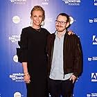 Toni Collette and Ari Aster at an event for Hereditary (2018)