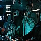 Billy Crudup, James Franco, and Danny McBride in Alien: Covenant - Prologue: Last Supper (2017)