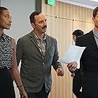 Tony Hale, Robbie Amell, and Kylie Bunbury in Eat Wheaties! (2020)