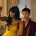 Manny Jacinto and Jameela Jamil in The Good Place (2016)