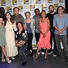 Norman Reedus, Seth Gilliam, Melissa McBride, Greg Nicotero, Angela Kang, Ross Marquand, Josh McDermitt, Lauren Ridloff, Michael James Shaw, and Cailey Fleming at an event for The Walking Dead (2010)