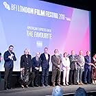 Rachel Weisz, Ceci Dempsey, Mark Gatiss, Ed Guiney, Yorgos Lanthimos, James Smith, Andrew Lowe, Tony McNamara, Emma Stone, Olivia Colman, Joe Alwyn, and Deborah Davis at an event for The Favourite (2018)