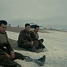 Aneurin Barnard, Harry Styles, and Fionn Whitehead in Dunkirk (2017)