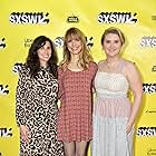 Lynn Shelton, Michaela Watkins, and Jillian Bell at an event for Sword of Trust (2019)