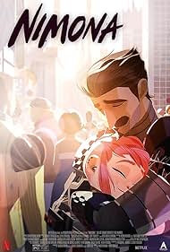 Chloë Grace Moretz and Riz Ahmed in Nimona (2023)