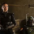 Ming-Na Wen and Temuera Morrison in The Book of Boba Fett (2021)