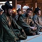 Tadanobu Asano and Cosmo Jarvis in Shōgun (2024)