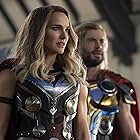 Natalie Portman and Chris Hemsworth in Thor: Love and Thunder (2022)