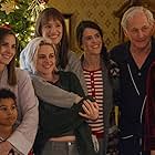 Victor Garber, Mary Steenburgen, Kristen Stewart, Asiyih N'Dobe, Anis N'Dobe, Burl Moseley, Alison Brie, Mary Holland, and Mackenzie Davis in Happiest Season (2020)