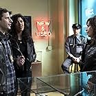 Gina Gershon, Andy Samberg, and Stephanie Beatriz in Brooklyn Nine-Nine (2013)