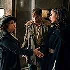 Lucy Davis, Chris Pine, and Gal Gadot in Wonder Woman (2017)