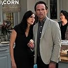 Walton Goggins and Michaela Watkins in The Unicorn (2019)