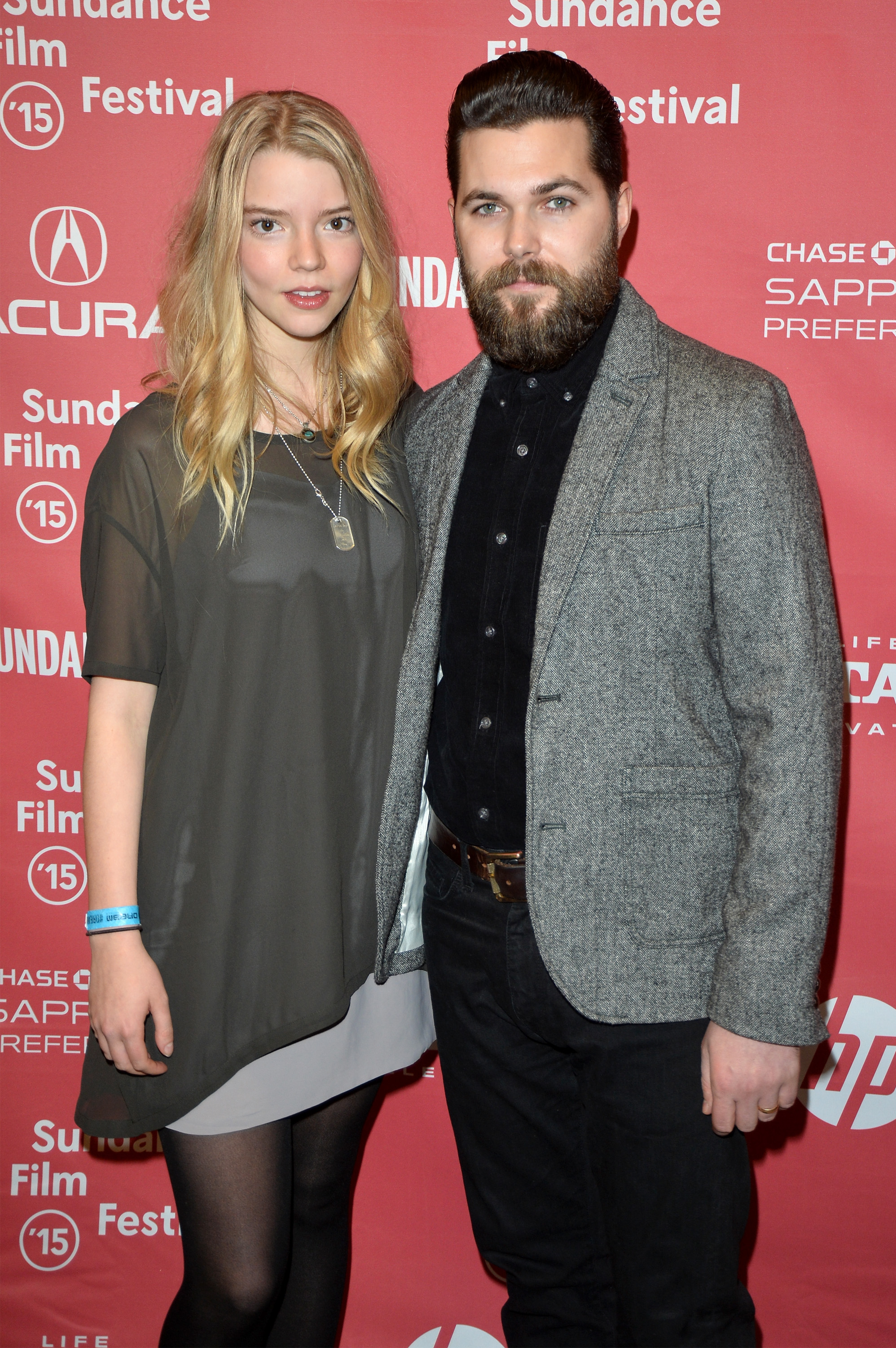 Robert Eggers and Anya Taylor-Joy at an event for The Witch (2015)