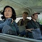 Wyatt Russell, Anders Holm, and Mari Yamamoto in Monarch: Legacy of Monsters (2023)