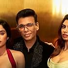 Karan Johar, Khushi Kapoor, and Janhvi Kapoor in Janhvi Kapoor and Khushi Kapoor (2024)