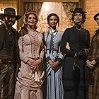 Faith Hill, Tim McGraw, Dawn Olivieri, Emma Malouff, and Isabel May in 1883 (2021)