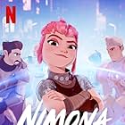 Chloë Grace Moretz, Riz Ahmed, and Eugene Lee Yang in Nimona (2023)