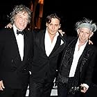 Johnny Depp, Tom Stoppard, and Keith Richards