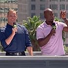 Matt Iseman and Akbar Gbajabiamila in Team Ninja Warrior (2016)