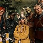 Jamie Lee Curtis, Cate Blanchett, Jack Black, Kevin Hart, Ariana Greenblatt, and Florian Munteanu in Borderlands (2024)