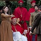 Charles Dance, Enzo Cilenti, Adam Garcia, and Liv Hill in Medici Bitch (2022)