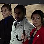 Kal Penn, Julie White, and Italia Ricci in Designated Survivor (2016)