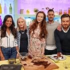 Tim Lovejoy, Simon Rimmer, Olivia Grant, Michael Socha, Zara Larsson, Aysha Kala, and Alex Brooker in Sunday Brunch (2012)