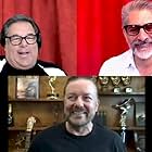 Ricky Gervais, Michael Imperioli, and Steve Schirripa in Talking Sopranos (2020)