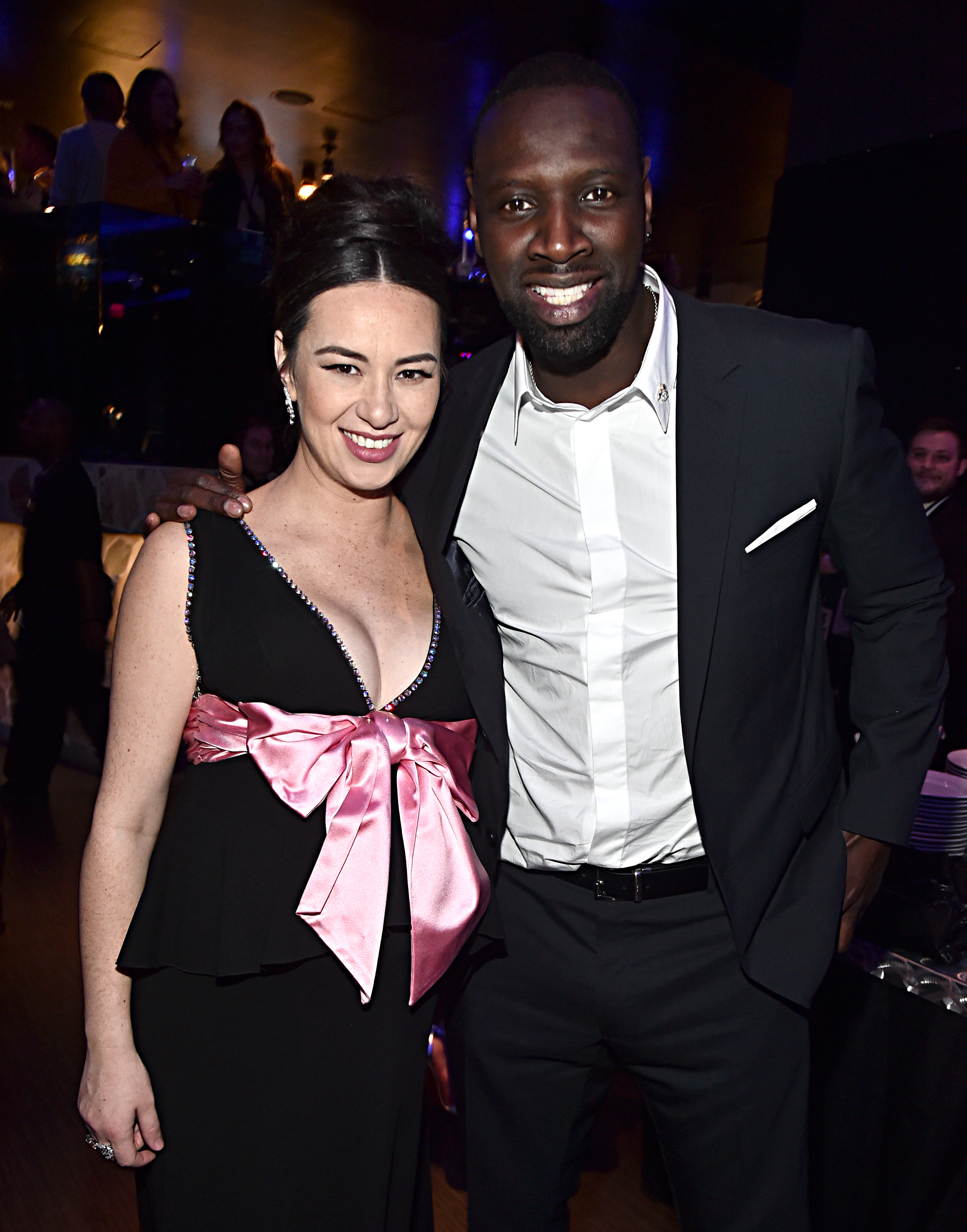 Omar Sy and Cara Gee at an event for The Call of the Wild (2020)