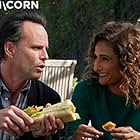 Walton Goggins and Sarayu Blue in The Unicorn (2019)