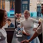 Ryan Gosling, Emma Stone, and Olivia Hamilton in La La Land (2016)