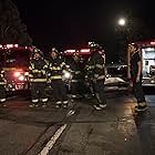 Jason George, Jaina Lee Ortiz, Danielle Savre, Jay Hayden, Grey Damon, Okieriete Onaodowan, and Barrett Doss in Station 19 (2018)