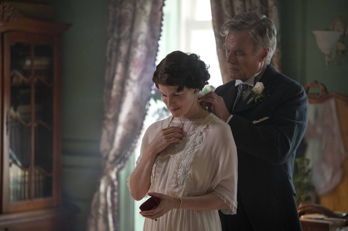 Harry Hamlin and Jemima Rooper in Flowers in the Attic: The Origin (2022)