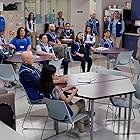 Mark McKinney, Irene White, America Ferrera, Ben Feldman, Kelly Stables, Colton Dunn, Carla Renata, Kelly Schumann, Lauren Ash, Kaliko Kauahi, Nichole Sakura, and Nico Santos in Superstore (2015)