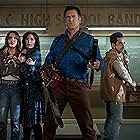 Bruce Campbell, Katrina Hobbs, Ray Santiago, and Arielle Carver-O'Neill in Ash vs Evil Dead (2015)