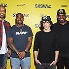 Luther Campbell, Evan Rosenfeld, and Maverick Carter at an event for Warriors of Liberty City (2018)