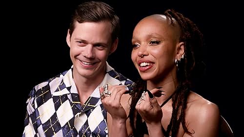 Bill Skarsgård and FKA Twigs share their experiences working together on-set of 'The Crow,' a re-imagining of the 1994 cult classic. From the physically and emotionally demanding underwater scenes to the close bond they formed while filming, the stars offer a candid and compelling glimpse into the making of this highly anticipated thriller. Skarsgård also discusses the creative process behind his character's intricate tattoos, while Twigs reveals how her own personal artistic connections influenced her on-screen performance.