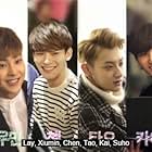 Zitao Huang, Yixing Zhang, Suho, Xiumin, KAI, and Kim Jong-dae in EXO Next Door (2015)