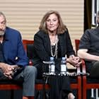 Rene Balcer (r) with Leslie Glatter (m) and Dick Wolf (l) at TCA 2017