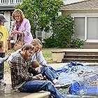 Kerry Condon, Wyatt Russell, Amélie Hoeferle, and Gavin Warren in Night Swim (2024)