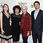 Isabelle Nélisse, Jennifer Fox, Ellen Burstyn, and Jason Ritter at the 2019 Tribeca Film Festival screening of THE TALE