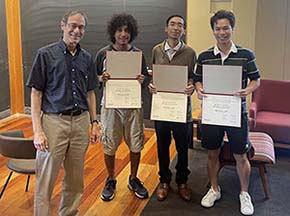 David Jerison, Daniel Santiago, Isaac Lopez with mentor Michael Law