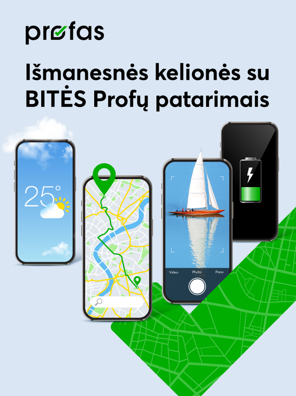 Išmanesnės kelionės su BITĖS Profų patarimais