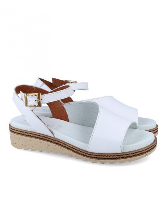 Sandalia cómoda blanca Dorking Espe D8771