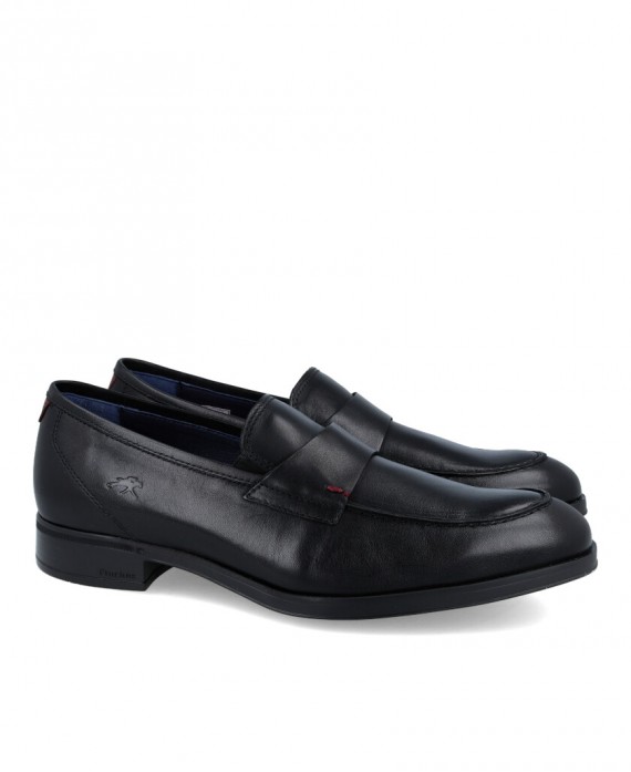 Mocasín elegante negro Fluchos Asgard F1890