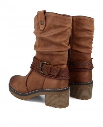 Botas boho tacón bajo Mustang Doris High 53539